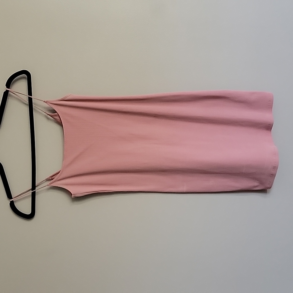 NWT Abercrombie Soft pink bodycon sleeveless mini dress size small